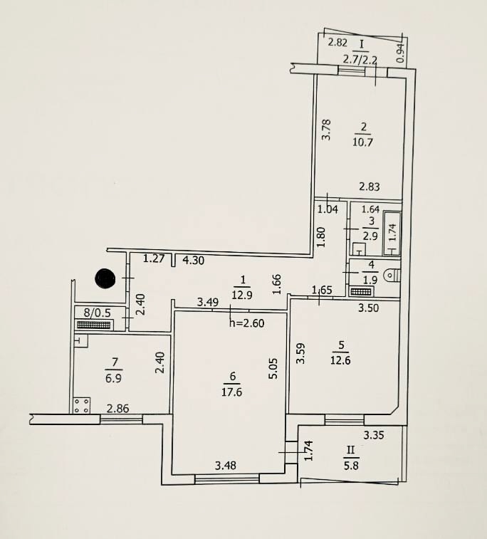 Продам 3-кк на кв. Гагарина , 8 этаж 9-го дома. Общая площадь 74 м². Продается без мебели. Два балкона, санузел раздельный, комнаты изолированы, есть кладовая. Отличное месторасположение. Рядом школы, лицей, рынки , банк, супермаркеты, остановка транспорта с хорошей развязкой. В пешей доступности вся необходи...